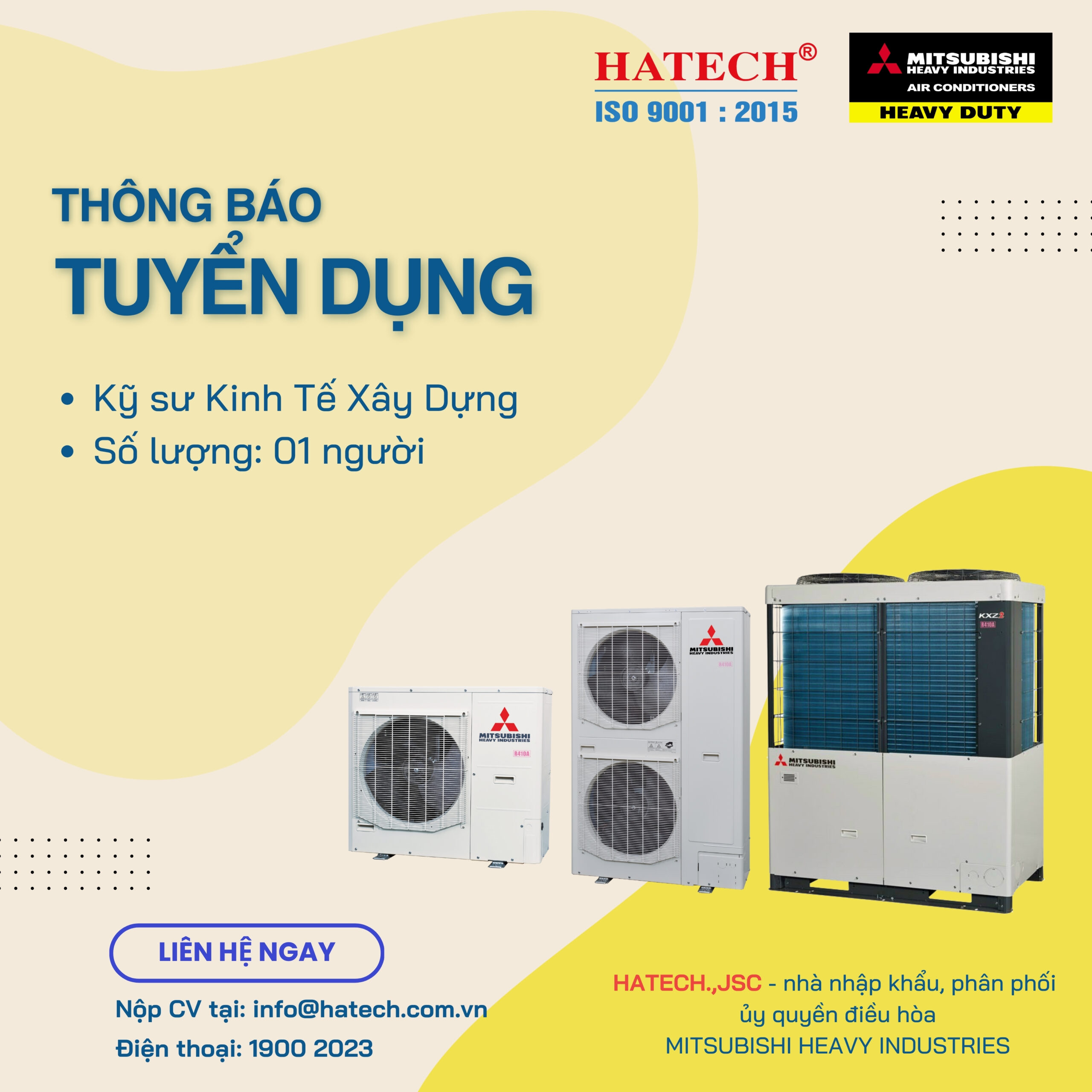 Tuyển dụng: Kỹ sư kinh tế xây dựng/ Số lượng: 01 người